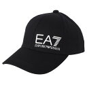 【最大10%OFFクーポン4/1_13時まで】イーエーセブンエンポリオアルマーニ EA7 EMPORIOARMANI ベースボールキャップ 野球帽子 スナップバックキャップ メンズ 無地 ロゴ シンプル BLACK 送料無料/込 卒業祝入学祝プレゼント