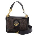 フェンディ FENDI ハンドバッグ ショルダーバッグ 手提げバッグ レディース レザー ロゴモノグラム柄 ワンショルダー ブラウン 送料無料/込 母の日ギフト
