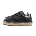 メゾンマルジェラ MaisonMargiela レプリカエスパドリーユスニーカー レディース ローカット コットン ローテク ブラック 25cm 送料無料/込 ...