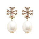 トリーバーチ TORY BURCH スタッドピアス ドロップピアス イヤリング レディース ロゴパールモチーフ ゴールド 送料無料/込 誕生日プレゼント