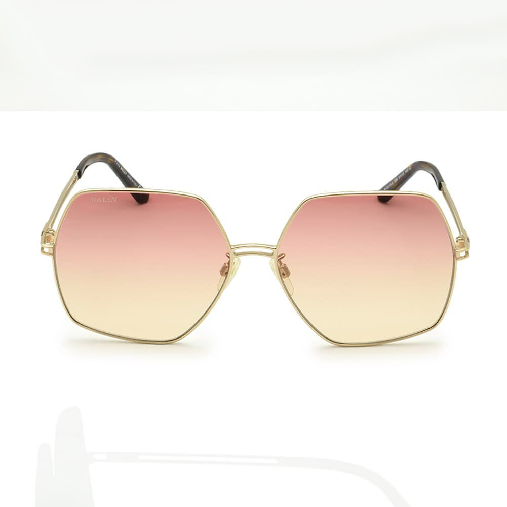 バリー BALLY サングラス メンズ レディース ユニセックス UVカット バタフライ型 グラデーション ピンクグラデーション×ゴールド 送料無料/込 卒業祝入学祝プレゼント