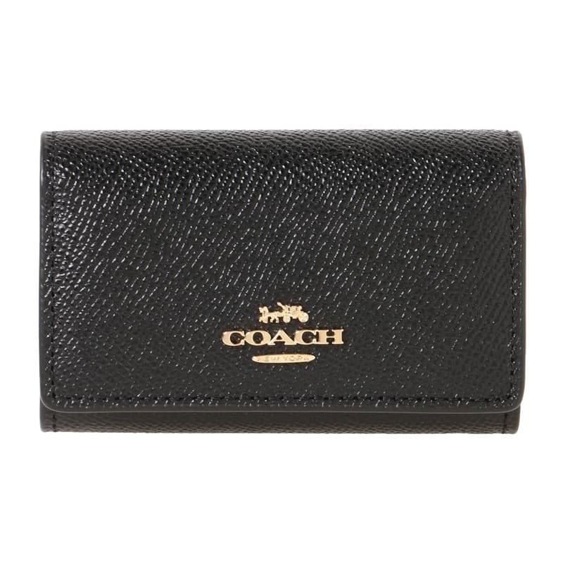 コーチ（COACH) コーチ COACH キーケース レディース レザー ロゴ 5連 ブラック 送料無料/込 母の日ギフト