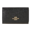 コーチ（COACH) コーチ COACH キーケース レディース レザー ロゴ 5連 ブラック 送料無料/込 母の日ギフト