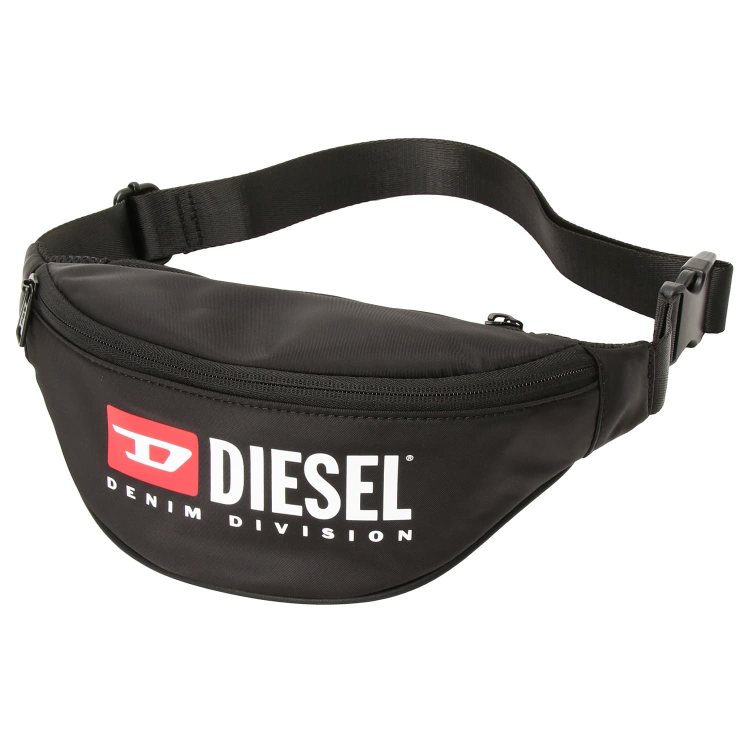 ディーゼル ボディバッグ メンズ ディーゼル DIESEL ボディバッグ ボディーバッグ ウエストポーチ メンズ ロゴ シンプル ブラック×ホワイト/レッド 送料無料/込 父の日ギフト