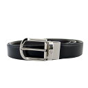 モンブラン MONTBLANC ベルト メンズ レザー リバーシブル シルバー×ブラック/ブラウン 送料無料/込 母の日ギフト