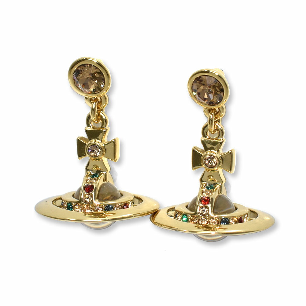 ヴィヴィアンウエストウッド VIVIENNE WESTWOOD スタッドピアス イヤリング レディース オーブロゴモチーフ ドロップ NEW PETITE ORB EARRINGS 送料無料/込 父の日ギフト