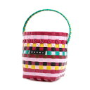マルニ MARNI かごバッグ ハンドバッグ 手提げバッグ レディース 編み込み パープル×マルチカラー MARKET 送料無料/込 母の日ギフト