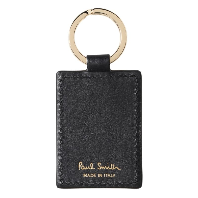 ポールスミス ポールスミス Paul Smith キーホルダー キーリング メンズ レザー ロゴ レインボー柄 BLACK 送料無料/込 母の日ギフト