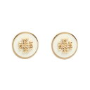 トリーバーチ TORY BURCH スタッドピアス イヤリング レディース ロゴモチーフ ゴールド アイボリー 送料無料/込 誕生日プレゼント