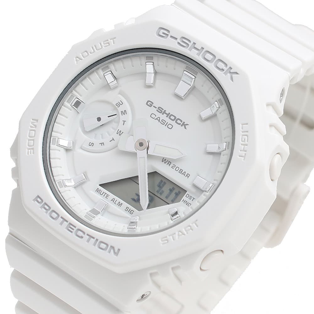 カシオ CASIO 腕時計 レディース メンズ ユニセックス アナデジ 丸型 アナログ ホワイト G-SHOCK ジーショック Gショック　GSHOCK 送料無料/込 母の日ギフト 父の日ギフト