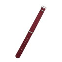 ダニエルウェリントン Daniel Wellington 腕時計用NATOベルト バンド レディース メンズ ユニセックス ファブリック ルビーレッド シルバー...