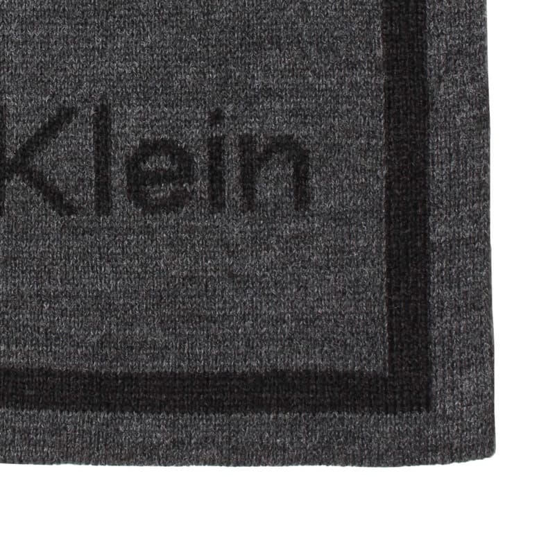 カルバンクライン Calvin Klein マフラー メンズ ロゴ Gray 送料無料/込 父の日ギフト