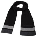 カルバンクライン Calvin Klein マフラー メンズ ロゴ BLACK 送料無料/込 卒業祝入学祝プレゼント