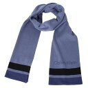 カルバンクライン Calvin Klein マフラー メンズ ロゴ Blue 送料無料/込 卒業祝入学祝プレゼント