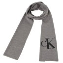 カルバンクライン カルバンクライン Calvin Klein マフラー メンズ ロゴ Gray 送料無料/込 卒業祝入学祝プレゼント