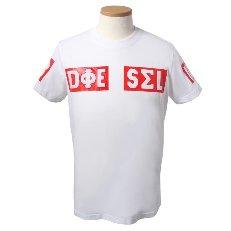 ディーゼル DIESEL Tシャツ カットソー メンズ 半袖 クルーネック ロゴ Mサイズ 送料無料/込 母の日ギフト 父の日ギフト
