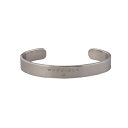 エムエム6メゾンマルジェラ MM6 Maison Margiela バングル ブレスレット レディース ロゴ フラット 平打ち シルバー系 Cuff Bracelet 送料無料/込 母の日ギフト