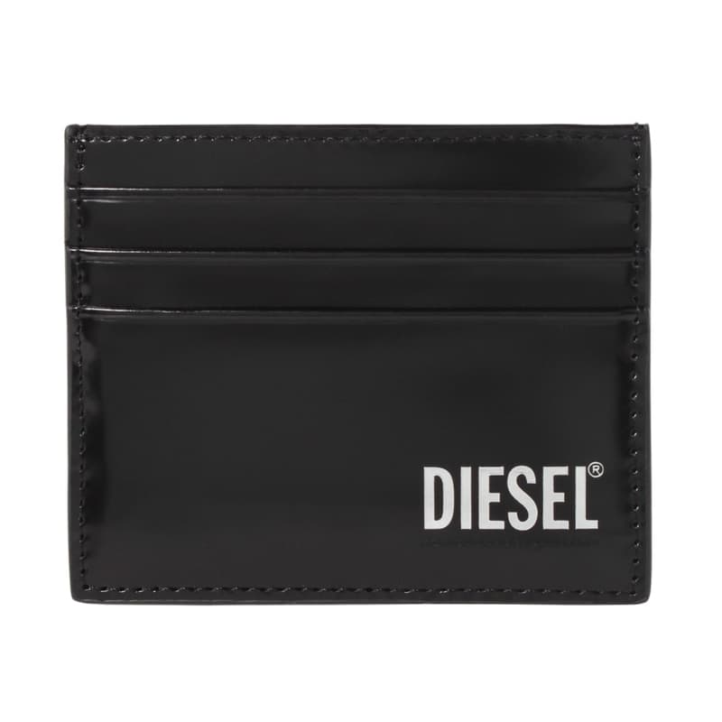 ディーゼル 定期入れ メンズ ディーゼル DIESEL パスケース カードケース 定期入れ メンズ レザー ロゴ BLACK 送料無料/込 母の日ギフト