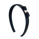サルヴァトーレフェラガモ Salvatore Ferragamo カチューシャ ヘアアクセサリー 髪飾り レディース リボン BLACK、黒、NERO VARA...