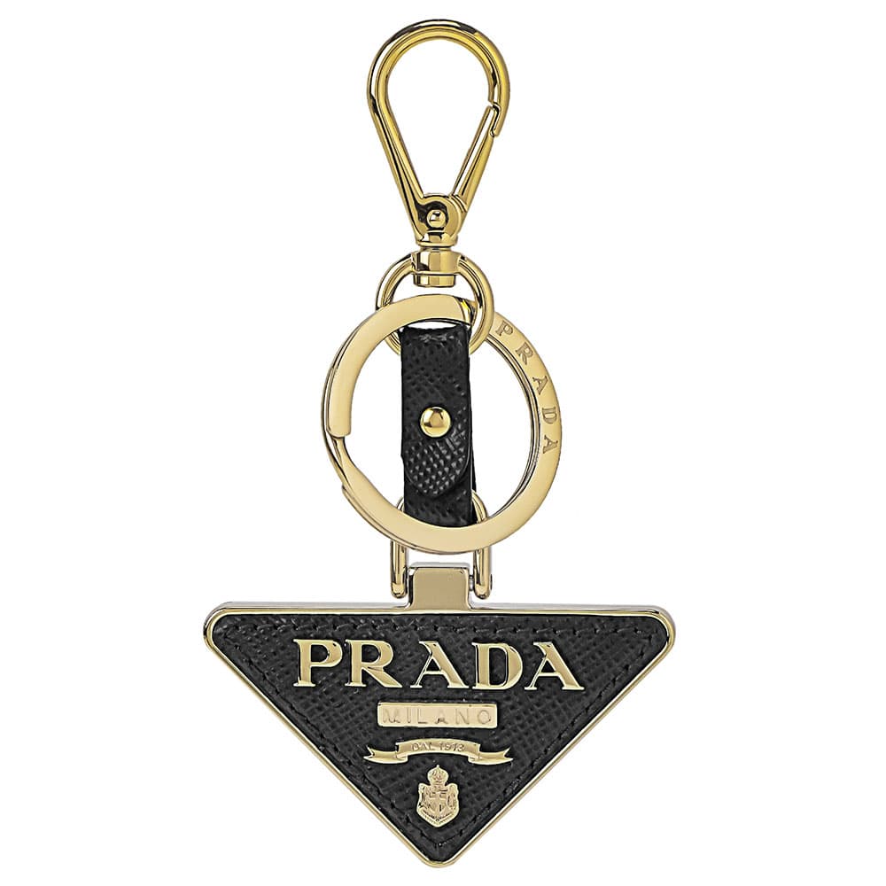 プラダ キーホルダー（レディース） プラダ PRADA キーホルダー キーリング レディース ロゴモチーフ 送料無料/込 父の日ギフト