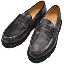 パラブーツ Paraboot コインローファー レザーシューズ コンフォートシューズ メンズ レザー ブラック 28.5cm ランス REIMS 送料無料/込 ...