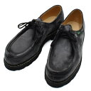 パラブーツ Paraboot チロリアンシューズ コンフォートシューズ カジュアルシューズ メンズ Uチップ モックトゥ レザー ブラック 28cm ミカエル ...
