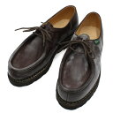 パラブーツ Paraboot チロリアンシューズ コンフォートシューズ カジュアルシューズ メンズ Uチップ モックトゥ レザー ダークブラウン 26.5cm ...