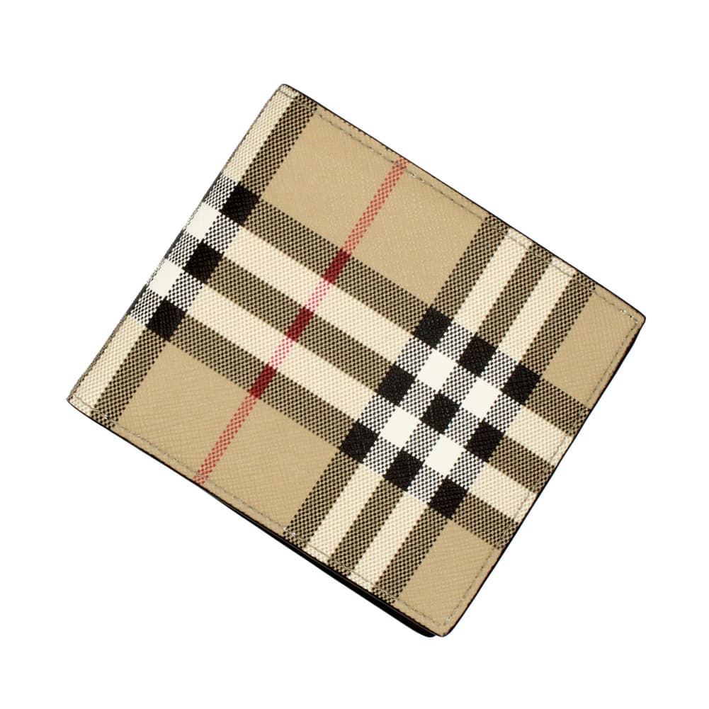 バーバリー バーバリー BURBERRY 二つ折り財布 札入れ ミニ財布 メンズ レディース ユニセックス チェック柄 ARCHIVE BEIGE 送料無料/込 父の日ギフト