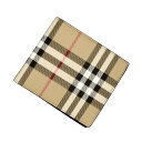 バーバリー BURBERRY 二つ折り財布 札入れ ミニ財布 メンズ レディース ユニセックス チェック柄 ARCHIVE BEIGE 送料無料/込 卒業祝入学祝プレゼント