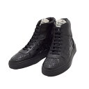 ヴィヴィアンウエストウッド VIVIENNE WESTWOOD ローカットスニーカー コートスニーカー メンズ レザー ロゴ刺繍 シンプル BLACK 25.5...