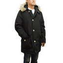 ウールリッチ ダウン メンズ ウールリッチ WOOLRICH ダウンコート ダウンジャケット パデットコート メンズ ファーフード ミディアム丈 膝上 BLACK XSサイズ アークティックデタッチャブルファーパーカー ARCTIC DETACHABLE FUR PARKA 送料無料/込 母の日ギフト