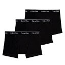 カルバンクライン Calvin Klein ボクサーパンツ3枚セット アンダーウェア 下着 メンズ ロゴ 無地 シンプル ブラック Sサイズ 送料無料/込 母の...