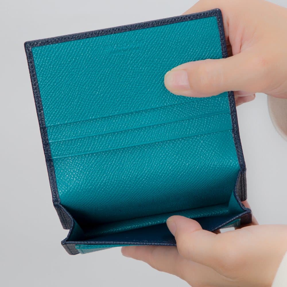 ブルガリ(BVLGARI)カードケース ニムサファイアブルー トロピカルターコイズブルー