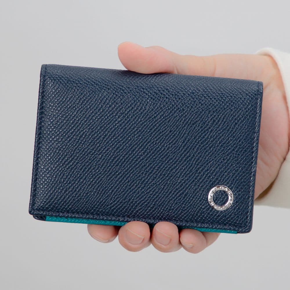 ブルガリ(BVLGARI)カードケース ニムサファイアブルー トロピカルターコイズブルー