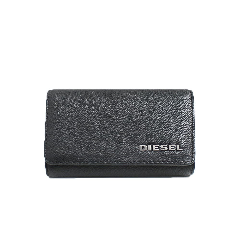 ディーゼル ディーゼル DIESEL キーケース キーホルダー キーリング メンズ レザー ロゴ シンプル ブラック 送料無料/込 父の日ギフト