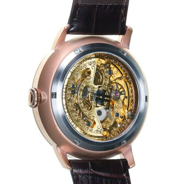 アーンショウ EARNSHAW 腕時計 メンズ 自動巻き アナログ表示 レザー 送料無料/込 卒業祝入学祝プレゼント