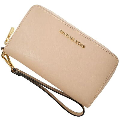 【5%OFFクーポン2日AM10時まで】マイケルコース MICHAEL KORS 長財布 スマートフォンケース ロングウォレット レディース ラウンドファスナー レザー 送料無料/込 クリスマスプレゼント