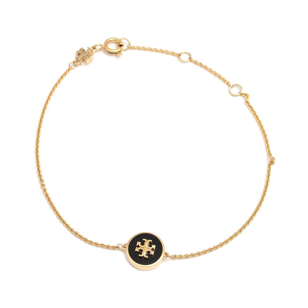 トリーバーチ TORY BURCH ブレスレット バングル レディース チェーン ロゴモチーフ ゴールド ブラック 送料無料/込 卒業祝入学祝プレゼント