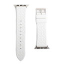 【5%OFFクーポン2日AM10時まで】コーチ COACH アップルウォッチ42mm44mm対応交換ベルト AppleWatch交換バンド メンズ レディース ユニセックス シリコンラバーベルト モノグラム柄 ホワイト×シルバー 42mm用 44mm用 送料無料/込 誕生日プレゼント