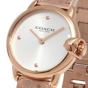 コーチ COACH 腕時計 レディース クオーツ ステンレスベルト モノグラム柄 シルバー×ローズゴールド 送料無料/込 母の日ギフト