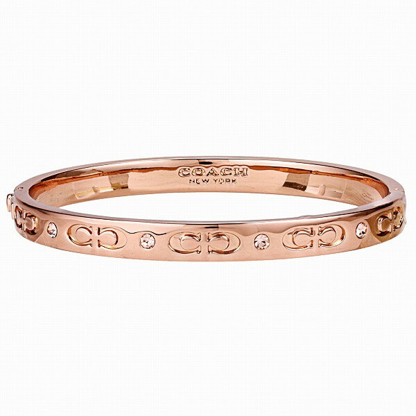 コーチ(COACH)バングル ピンクゴールド×ピンクゴールド