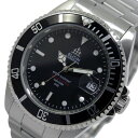 エルジン 腕時計（メンズ） エルジン ELGIN 腕時計 メンズ 自動巻き 機械式 ステンレスベルト ブラック 送料無料/込 母の日ギフト