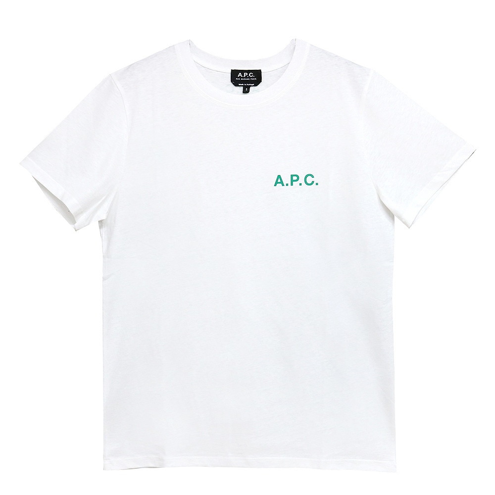 アーペーセー プレゼント メンズ アーペーセー APC Tシャツ カットソー メンズ 半袖 クルーネック ロゴプリント Sサイズ COEVU COETL 送料無料/込 父の日ギフト