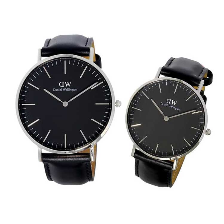 ダニエルウェリントン Daniel Wellington ペアウォッチ 腕時計セット ペアウオッチ メンズ レディース ユニセックス CLASSIC BLACK 送料無料/込 卒業祝入学祝プレゼント