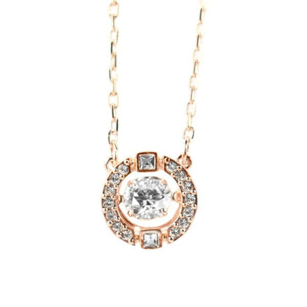 スワロフスキー SWAROVSKI ネックレス ペンダント レディース ダンシングクリスタル クリスタルパヴェ ラインストーン SWAROVSKI SPARKLING DANCE NECKLACE ROUND CUT 送料無料/込 父の日ギフト