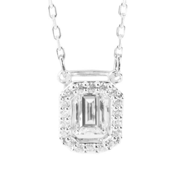 スワロフスキー SWAROVSKI ネックレス ペンダント レディース オクタゴンカット パヴェ ラインストーン MILLENIA NECKLACE OCTAGON CUT WHITE RHODIUM P 送料無料/込 父の日ギフト