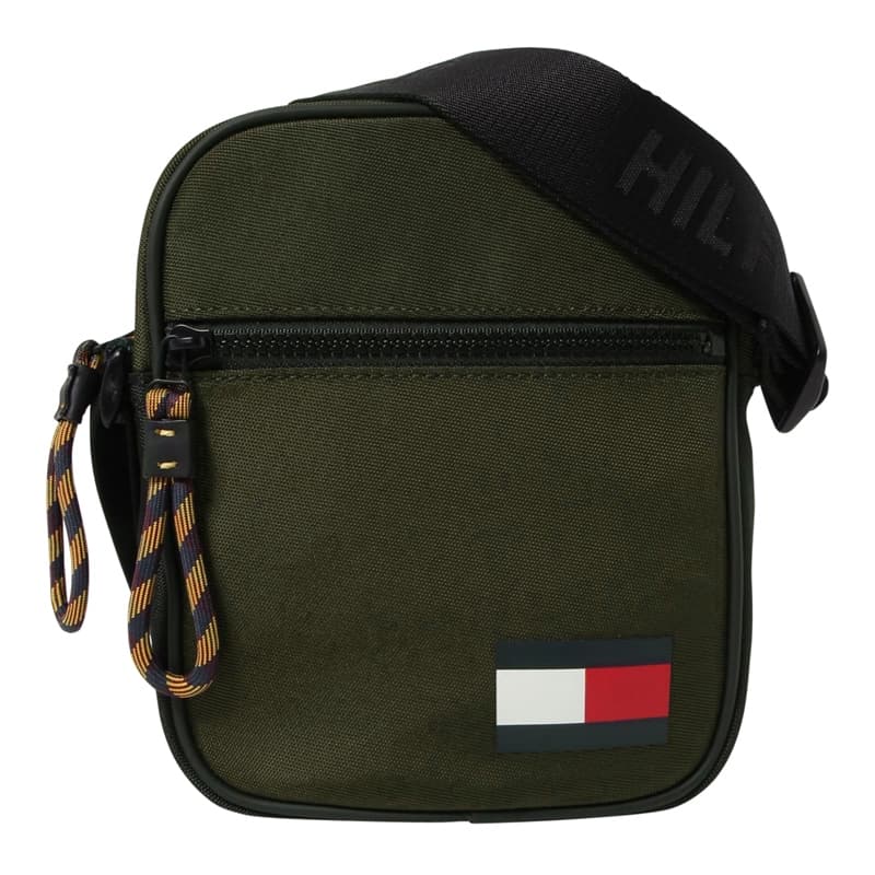 トミーヒルフィガー TOMMY HILFIGER ショルダーバッグ ポシェット ポーチ メンズ レディース ユニセックス 無地 斜めがけ ロゴ Camo Green 送料無料/込 父の日ギフト