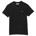 ヴィヴィアンウエストウッド VIVIENNE WESTWOOD Tシャツ カットソー メンズ レディース ユニセックス クルーネック 半袖 無地 ブラック Lサイズ 送料無料/込 卒業祝入学祝プレゼント