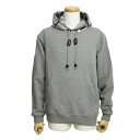 バーバリー BURBERRY パーカー メンズ プルオーバー チェック柄切り替え 長袖 PALE GREY MELANGE グレー系 Sサイズ 送料無料/込 母...