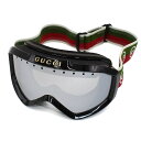 グッチ GUCCI ゴーグル スキーマスク スノーボードマスク メンズ レディース ユニセックス 国内正規品 ロゴ スノボ シルバー×ブラック×グリーン 送料無料/込 母の日ギフト